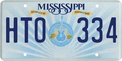 MS license plate HTO334