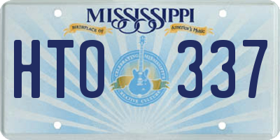 MS license plate HTO337