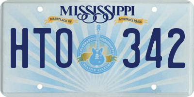 MS license plate HTO342