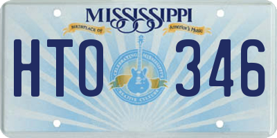 MS license plate HTO346