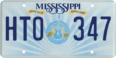 MS license plate HTO347