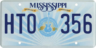 MS license plate HTO356