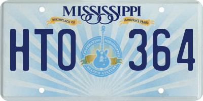 MS license plate HTO364