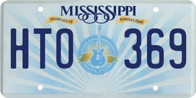 MS license plate HTO369