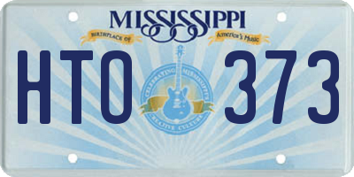 MS license plate HTO373