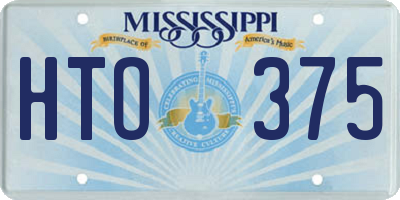 MS license plate HTO375