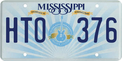 MS license plate HTO376