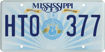 MS license plate HTO377