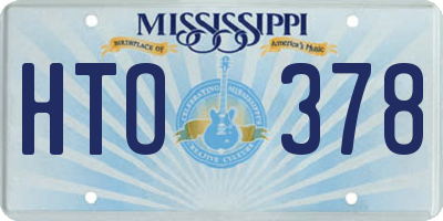 MS license plate HTO378