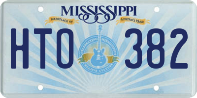 MS license plate HTO382