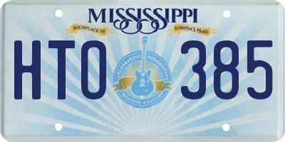 MS license plate HTO385