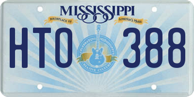MS license plate HTO388
