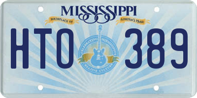 MS license plate HTO389