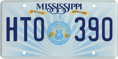 MS license plate HTO390
