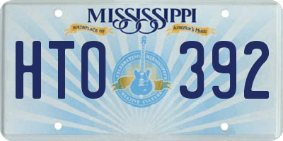MS license plate HTO392