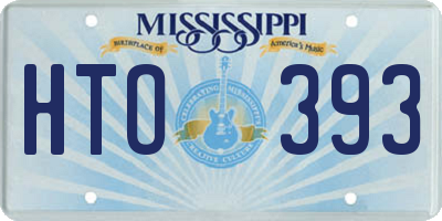 MS license plate HTO393