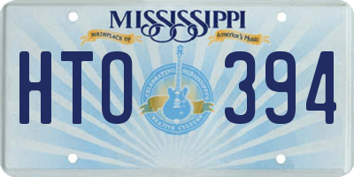 MS license plate HTO394