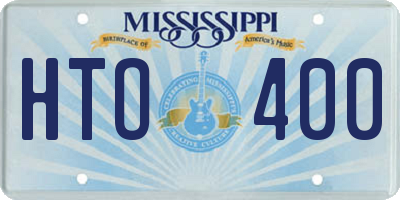 MS license plate HTO400