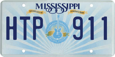MS license plate HTP911