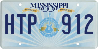 MS license plate HTP912