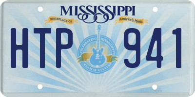 MS license plate HTP941
