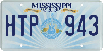 MS license plate HTP943