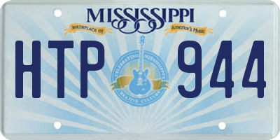 MS license plate HTP944