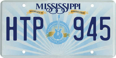 MS license plate HTP945