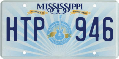 MS license plate HTP946