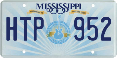 MS license plate HTP952