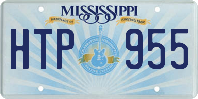 MS license plate HTP955