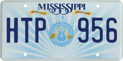 MS license plate HTP956