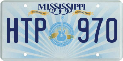 MS license plate HTP970