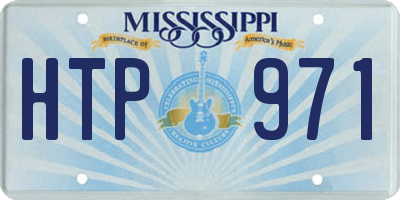 MS license plate HTP971