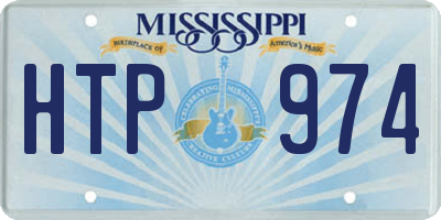 MS license plate HTP974