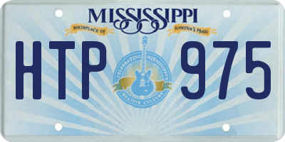MS license plate HTP975