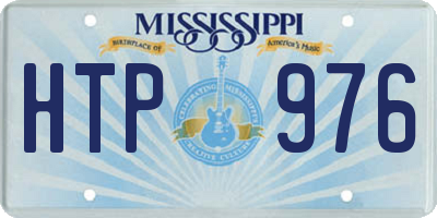 MS license plate HTP976