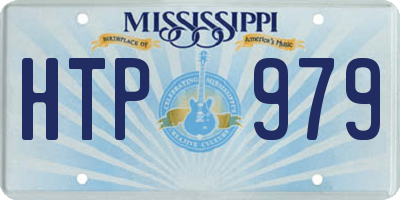 MS license plate HTP979