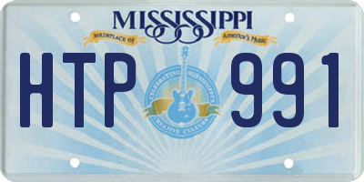 MS license plate HTP991