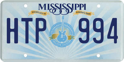 MS license plate HTP994
