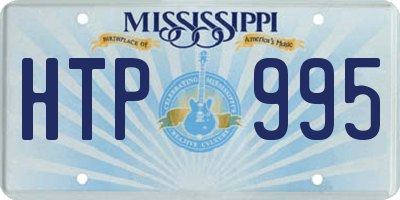 MS license plate HTP995
