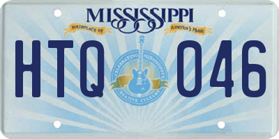 MS license plate HTQ046