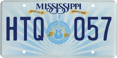 MS license plate HTQ057