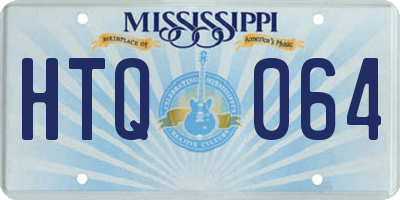 MS license plate HTQ064
