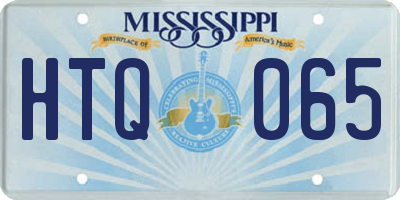 MS license plate HTQ065
