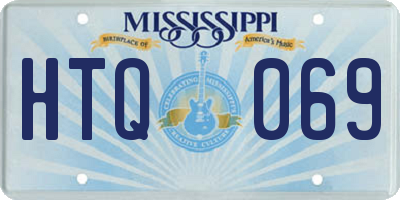 MS license plate HTQ069