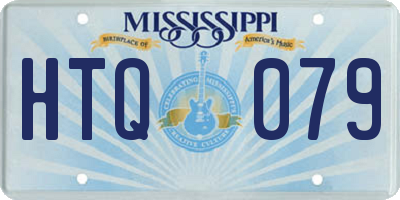 MS license plate HTQ079
