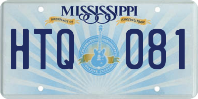 MS license plate HTQ081