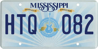 MS license plate HTQ082