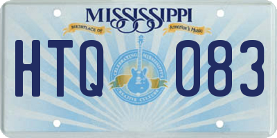 MS license plate HTQ083